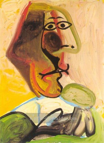 Buste d`homme 1971 Kubismus Ölgemälde